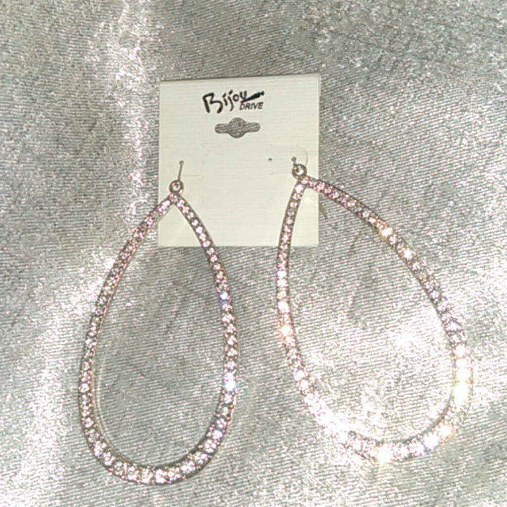RHINESTONE HOOPS WEDDING PROM